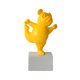 thumbnail image 2 of Estatua creativa de Francés, de animales de Yoga, escultura de perro para decoración de escritorio para hogar, manualidades, regalos de Amarillo Soledad Figuras en miniatura, 2 of 7