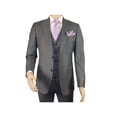 thumbnail image 4 of Men Suit BERLUSCONI Turkey 100% Italian Wool Super 180's 3pc Vested #Ber9 gray, 4 of 8