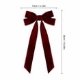 thumbnail image 2 of Christmas Velvet Bow Pre Made, 10 Inch Large Wreath Ribbon Bow for Tree Topper Door and Holiday Home Decor, 2 of 3