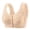 Beige, variant on Seamless Front Closure Wireless Bralette – Lightweight, Soft Support, Lightly Padded V-Neck for Daily Wear & Low-Impact Activities