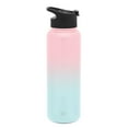 thumbnail image 4 of Simple Modern 40 Oz. Summit Water Bottle - Stainless Steel Tumbler Metal Flask with 2 Lids - Wide Mouth Double Wall Vacuum Insulated Leakproof Ombre: Sweet Taffy, 4 of 7