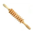 thumbnail image 1 of Wweixi Massage Roller Body Massager Wheel Shoulder Neck Belly Muscle Relaxation Wood Color, 1 of 6