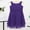 Purple, variant on renvena Kids Princess Wedding Pageant Party Flower Girls Dress Knotted Waist Chiffon Ball Gown