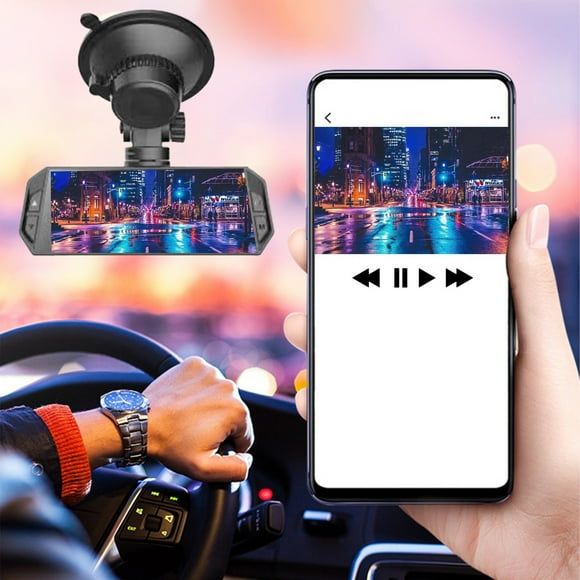 Rbaofujie Dash Cam 3.16 In Car Recorder Hd Two Lens Car Rearview Mirror Front Rear Hd Recording Backup Camera Video Recorder Two Lens Dash Cam Front and Rear