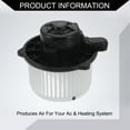 thumbnail image 5 of Unique Bargains No.971132K000 HVAC Heater Blower Motor Assembly for Kia Soul Inner Durable Metal Plastic1 Pc Black White, 5 of 6