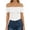White, variant on MOYIKO Off The Shoulder Tops for Women Short Sleeve Slim Fit Shirts Basic Clothes 2026 Fashion