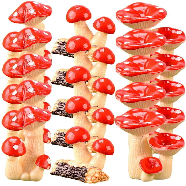  BCOATH 6pcs Mushroom Ornament Decor Mushroom Figurine