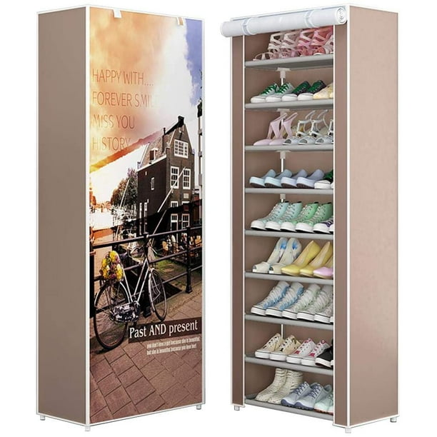 Shoe stand shop with cover