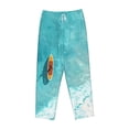 thumbnail image 6 of Fotbe Tranquil Ocean Canoe Journey Women's Pajama Pants,Sleepwear Pants,Pj Bottoms Drawstring And Pockets-Small, 6 of 7