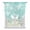 Aqua, Mint, White, variant on Coastal Starfish Tie Up Curtains for Kitchen Windows,Adjustable Rod Pocket Valance 45 Inch Short, Summer Beach Nautical Ocean Rustic Window Treatment Balloon Roman Blind Shade, 42" x 45"