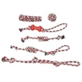 thumbnail image 4 of Pet Cotton Rope Toy, Washable 6 Different Style Dog Rope Toys Interactive  For Training For Grasping, 4 of 8