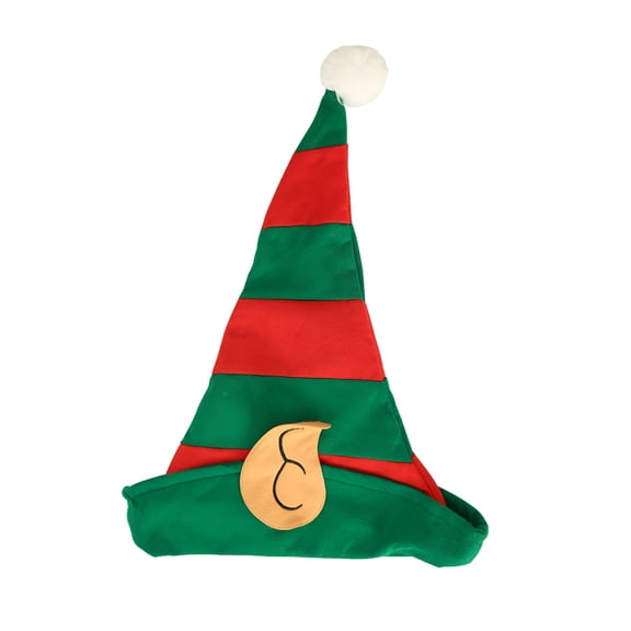 TELOLY 2026 New Christmas Dress Up Props Christmas Hats Adult Non Woven Hats Holiday Party Headband Christmas Elf Hat with Ears Santa Claus Hat for Boys and Girls and Adults Fun
