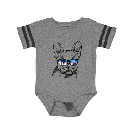 

Inktastic French Bulldog Portrait with Sunglasses Gift Baby Boy or Baby Girl Bodysuit