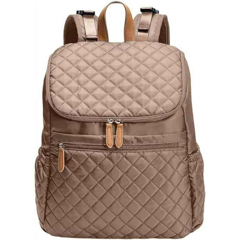 G ccioni Diaper Bag Backpack Multifunction Travel Bag Nappy Changing Mat Double Compartments StrollerStraps Waterproof Beige
