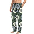 thumbnail image 2 of FORMRS Mens Pajama Pants with Pockets Sleepwear Lounge Bottoms Sizes S-2XL, Dark Floral, 2 of 7