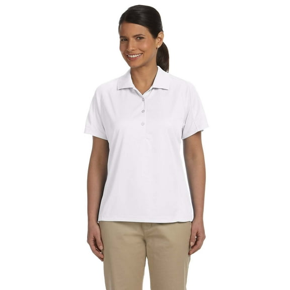 Harriton Ladies' 3.8 oz. Polytech Mesh Insert Polo