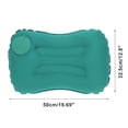 thumbnail image 2 of Almohada de Camping Inflable de 1 Pc con Acción de Bomba Verde Pavo Real Seda de Leche, 2 of 6
