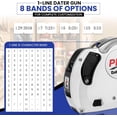 thumbnail image 7 of Perco Plus 1-Line Date Marking Gun with Labels Kit - Compares to Monarch 1131-01 Band Includes 1-Line 8-Character Band Date Labeler Gun, 9,000 Blank White Labels, a Label Scraper, and an Extra Inker, 7 of 7