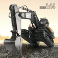thumbnail image 3 of Fisca 1/14 Metal Shovel Remote Control Excavators Toys for Kids 6 Years Up, Child Remote Construction Vehicle Trucks, 3 of 7