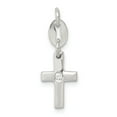thumbnail image 1 of Sterling Silver & CZ Polished Cross Charm, 1 of 2