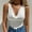 White, variant on SDJMa Womens Summer Shirts V Neck Women's Fashion Casual Solid Color V-Neck Sexy Chest Wrapped Vest Suspender Top