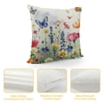 thumbnail image 4 of Chilfamy Spring Floral Throw Pillow Covers  Garden Flowers Poppy Butterfly Bike Rustic Farmhouse Decorative Pillow Cases Plants Home Sweet Home Love Lives Here Cushion Cover，Multi-Size, 4 of 5