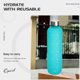 thumbnail image 3 of Botella de agua motivacional de 1000 ml con marcador de tiempo, botella de agua reutilizable Tritan, 3 of 5