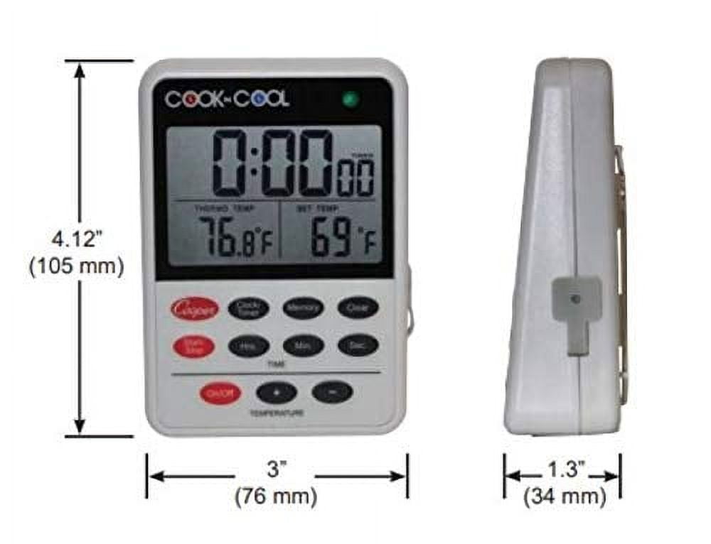 Cooper-Atkins 2237-04C-8 1.75 Dial Espresso/Milk Frothing Celsius  Thermometer
