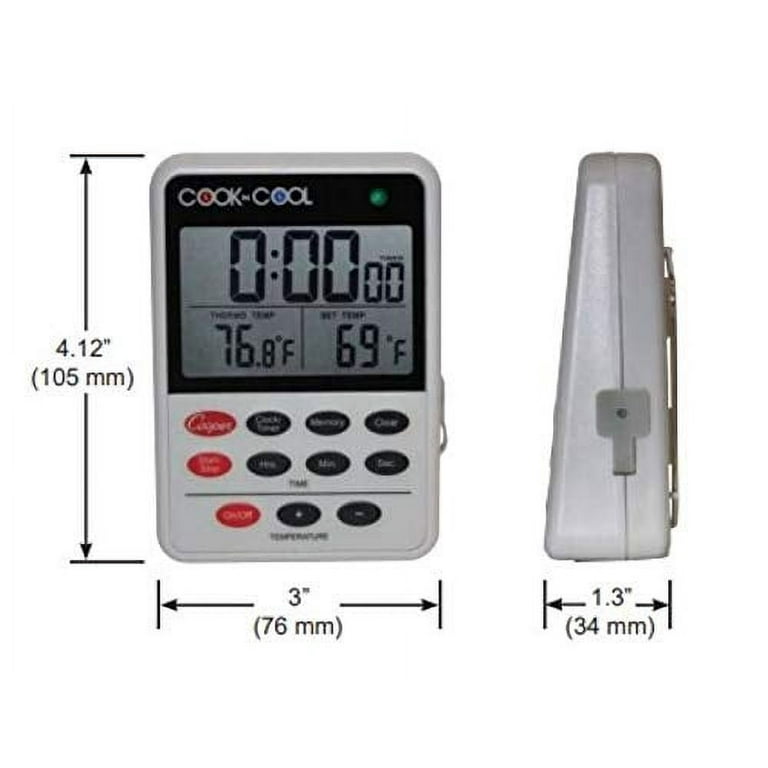Cooper-Atkins Digital Thermometer,LCD,Immersion Probe DTT361-01 