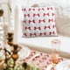 thumbnail image 5 of pstuiky Funda de cojín navideña con diseño de Papá Noel blanco y rojo, suave y bordada, ideal para sofá y silla., 5 of 6