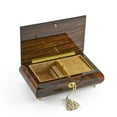 thumbnail image 2 of Exquisite 30 Note Single Stem White Rose Musical Jewelry Box - Godfather (Speak Softly Love), 2 of 2