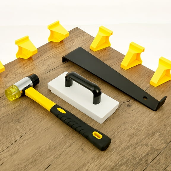 23Pcs Laminate Laying Set Complete Vinyl Flooring Installation Kit with Heavy Duty Pull Bar 2 in 1 Spacers for Home