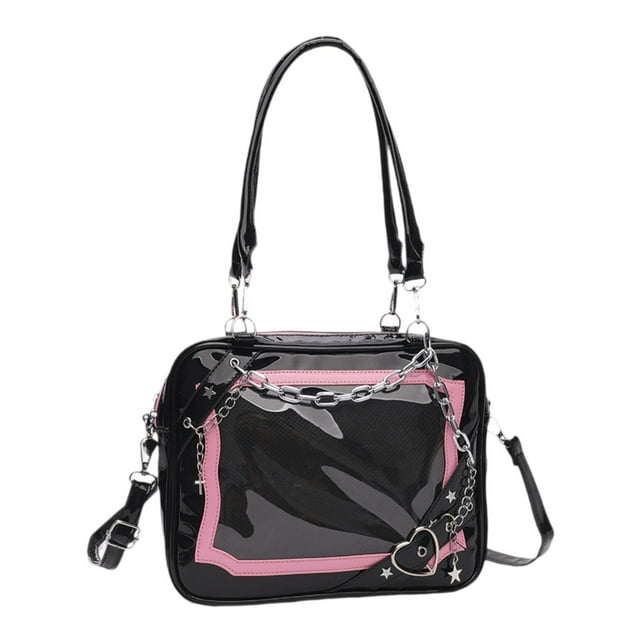 Bolso de hombro Bolso de mano Regalo Bolso de hombro de gran capacidad de moda Bolso femenino para viajes Desplazamientos Trabajo Citas al aire libre negro rosa