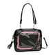 thumbnail image 1 of Bolso de hombro para mujer, elegante bolso de viaje, bolso de mano de gran capacidad para viajes al aire libre. negro rosa, 1 of 9