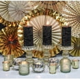 thumbnail image 3 of Richland Mercury Candle Holder Pearly Metallic Gold Large Set of 24, 3 of 4