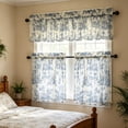 thumbnail image 6 of Gumesh Kitchen Curtains, Short Non-See-Through Privacy Tier Curtains, Light Filtering Semi Sheer Small Window Drapes for Bathroom Cafe, 3Pcs, 6 of 7
