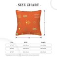thumbnail image 4 of Square Throw Pillow Covers with Core, Geometric Retro Tribe Print Pillows for Sofa Beds, 20 x 20 inches Orange, 4 of 9
