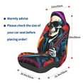 thumbnail image 2 of Lsque Rock Skull Singer Pattern Car Seat Covers for Front Seats , Waterproof Seat Covers for Cars, Sporty Front Seat Covers,Car Seat Cover Protector Front Seats, 2 of 5