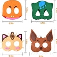 thumbnail image 4 of Máscaras de fiesta de cumpleaños Pokemon Zhangmengya para niños 12 piezas, 4 of 4
