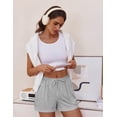 thumbnail image 3 of Ekouaer Womens Pajama Shorts Casual Summer Sleep Shorts Cute Printed Lounge Pj Bottoms with Drawstring & Pockets, 3 of 5