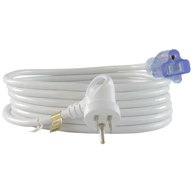 Cable de extensión Conntek 4,5 m 16/3 blanco con tira brillante