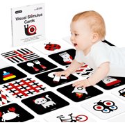 Beiens Colorful High Contrast Baby Flash Cards for Newborn Brain Development Toys Visual Stimulation Learning Activity Cards 20 PCs 40 Pages Christmas