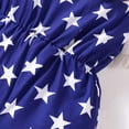 thumbnail image 5 of mgoYE Toddler Girl Clothes Sets 4th Fourth Of July Toddler Girl Outfit USA Romper Spaghetti Strap Bell Bottoms Jumpsuit Red White and Blue Outfits|Red 5-6 Years, 5 of 8