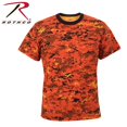 thumbnail image 1 of Rothco Digital Camo T-Shirt - Orange Digital Camo, Small, 1 of 2