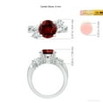 thumbnail image 6 of ANGARA Lab Grown 3.57 Ct Ruby and Lab Diamond Twisted Vine Ring for Women in 14K White Gold (Size-9mm) | July Birthstone, Birthday, Anniversary, Jewelry Gift for Women | Lab-Grown Ruby Ring, 6 of 9