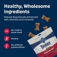 thumbnail image 6 of Blue Buffalo Bones Natural Crunchy Biscuits Mini Beef Dog Treats, 12-oz Bag, 6 of 9