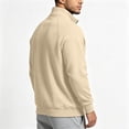 thumbnail image 3 of Horkkom Zip Up Jacket Solid Color Mock Neck Winter Outfits Sweatshirt Casual Stylish Sweatshirt L, 3 of 6