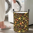 thumbnail image 5 of Easygdp Autumn Plants Maple Tree Vintage Large Dirty Clothes Hamper, Lightweight Storage Basket, Household Laundry Bag with Handle-Small, 5 of 6