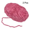 thumbnail image 3 of Unique Bargains Fil Chenille en Velours Polyester Super Volumineux Rose Vif, 87 Yards, 3 of 7