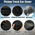 thumbnail image 7 of Unique Bargains Black Pickup Truck Cover for toyota Tacoma Extended Cab Crew Cab 4-Door 2005-2021, 7 of 7